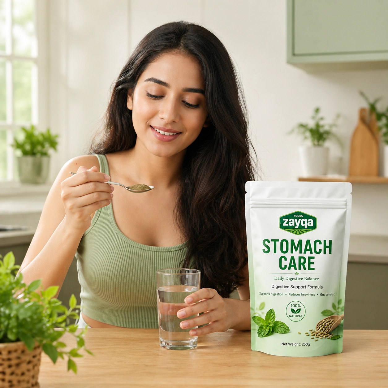 Zayqa Foods Stomach Care Herbal Digestive Powder 250g (Pouch) - Image 5