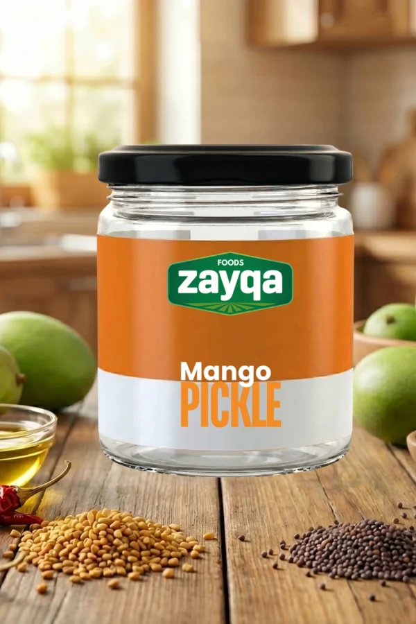 Zayqa Mango Pickle in Olive Oil 400g