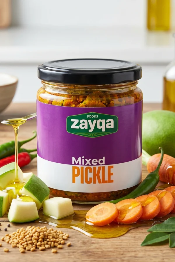 Zayqa Mixed Pickle in Olive Oil 1000g