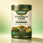 Zayqa Stomach Care herbal digestive powder 250g jar front label